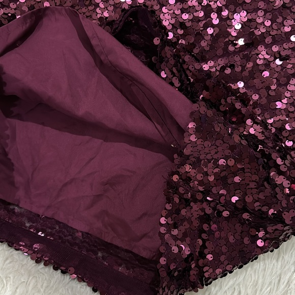Gap garnet sparkling sequins girls party dress size large - Picture 3 of 6